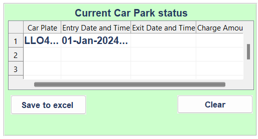 Saved Entry