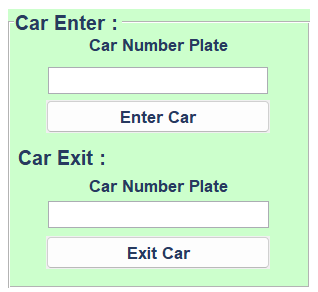 Entry Exit Input