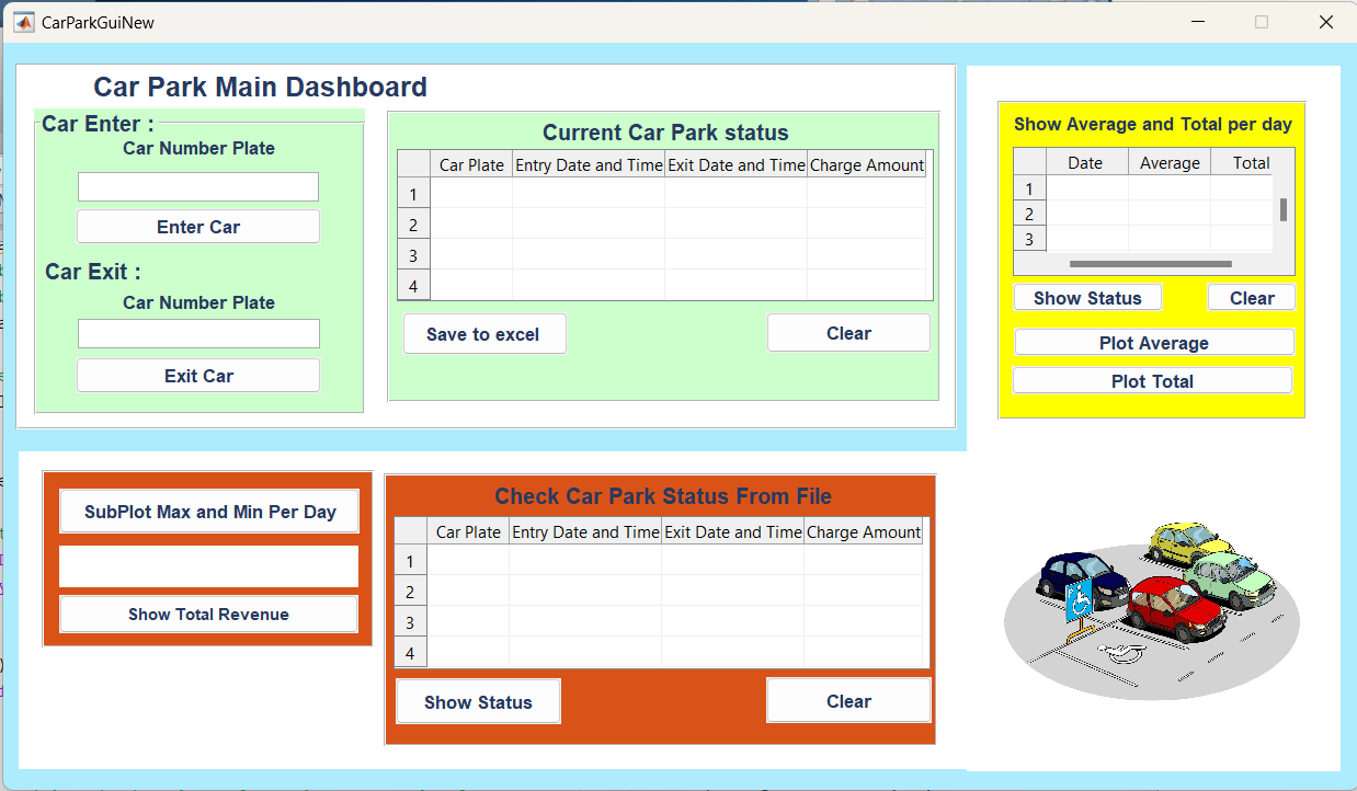 CarPark Main UI