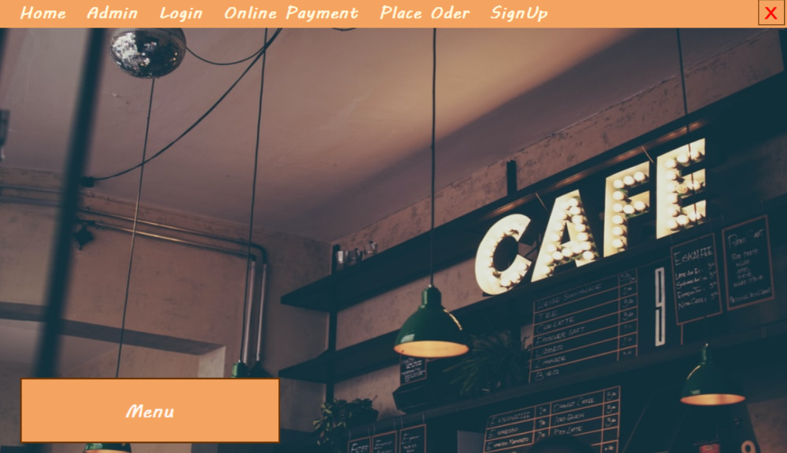 Coffee Shop Main UI