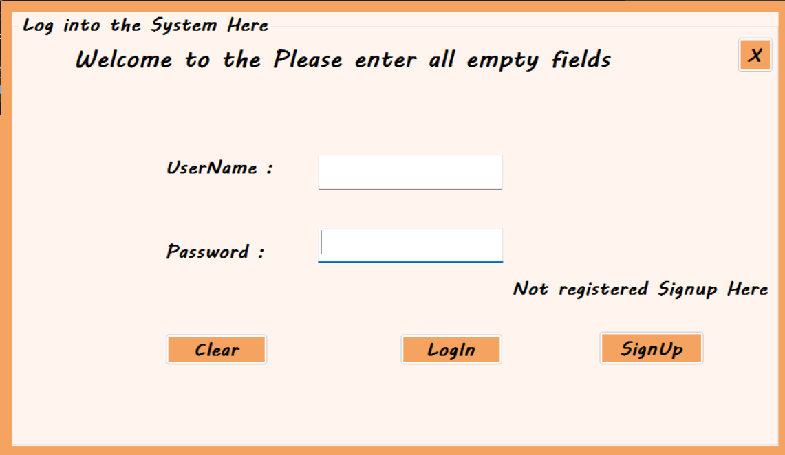 Login Page