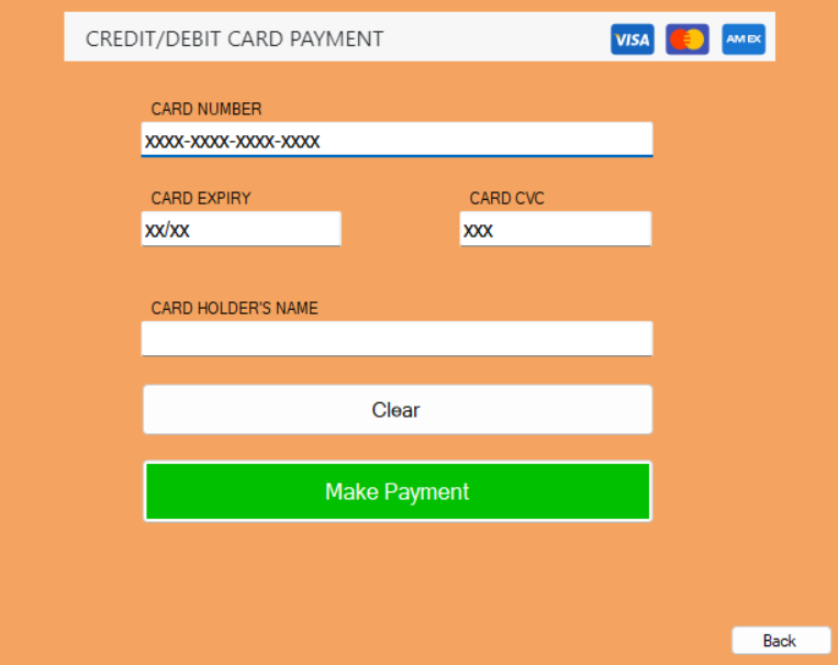 Payment Window